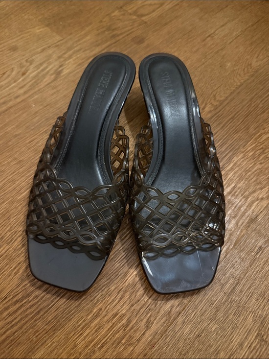 Steve Madden Shoes - Steve Madden Brown Woven Lattice Slide Mules